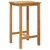Vanjski bar set 3 pcs Neprerađeno Čvrsto teak drvo