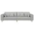 Sofa Oblačnosiva 250 x 77 x 76 cm tkanina
