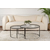 Hanah Home Klub sto-set Aurum, 60x60x39, 80x80x43cm, 2 komada, Crni
