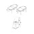 Hanah Home trpezarijski set Kor, sto na razvlačenje i 4 stolice, bela ploča, krem tkanina Jerry