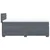Vidaxl Box spring postelja z vzmetnico temno siv 90x190 cm žamet
