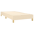 vidaXL Box spring posteljni okvir krem 100x200 cm blago