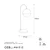 Opviq Stona lampa E14 Max 40W, Zlatna
