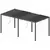 Vrtna pergola Luxe 5.8x4m - antracit