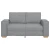 Dvosjed Sofa Svijetlo siva 160x78x84 cm Tkanina
