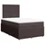 vidaXL vidaXL Box spring postelja z vzmetnico temno rjava 120x190 cm blago, (21308148)
