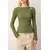 Trendyol Milla ženska bluza Twoaw26Bz00134, maslinasta