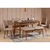 Hanah Home Trpezarijska stolica Vina Sandalye 47x89x46cm Orah