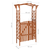 Pergola s vratima 116 x 40 x 204 cm od masivne jelovine
