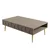 Hanah Home Klub sto Lyon 33, 105x33.6x60 cm, Belo-zlatne boje