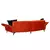 MEGA SOFA drvo, tekstil pomorandža
