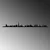 Wallity Zidna dekoracija Dubai Skyline, 120x13 cm, 1.5 mm, Crna