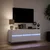 Zidni TV ormarić s LED svjetlima bijeli 130x31x45 cm