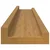 Polica na zidu Zidne 4 pcs Bež 60 x 9 x 3 cm Konstruirano drvo