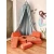 Atelier del Sofa Dvosed na razvlačenje Puzzle 140x46x70cm Narandžasti