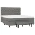 vidaXL Box spring postelja z vzmetnico temno siva 160x200 cm blago