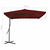 Vrtni suncobran s čeličnim stupom 250 x 250 x 230 cm bordo