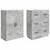 Set ormara 2 pcs Betonska siva 66 x 34,5 x 87 cm