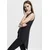 Womens HiLo viscose top black