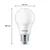 Philips LED žarnica E27 8W 806lm 2.700K mat 3ks - Plastika