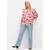 SHEEGO Bluza temno modra/oranžna/rosé/bela