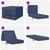 Sofa na razvlačenje 90 x 67 x 45 cm Plava