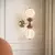 LED zidna lampa FLORES 2xLED/5W/230V zlatna/braon