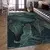 Modrozelena pralna preproga 80x150 cm Midnight Jungle – Mila Home