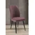 Hanah Home set trpezarijskih stolica Platinum 2 kom, puder roze tkanina Jerry, crne metalne noge