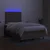 Vidaxl Box spring postelja z vzmetnico LED taupe 120x200 cm blago