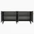 Hanah Home Konzola Hayat KB150, 150x80x35 cm, Antracit-zlatne boje