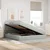 Krevet s od storage Svijetlo siva 160 x 200 cm Baršun