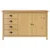 Vidaxl Komoda Hill medeno rjava 130x40x80 cm trdna borovina