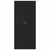 Ormar crni 80 x 52 x 180 cm od konstruiranog drva