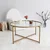 Hanah Home Klub sto Gold Sun S404 83x40x83cm Zlatni