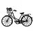 Wallity Zidna dekoracija Bike, 65x40 cm, 1.2mm, Crna