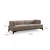 Atelier del Sofa Trosed Hera, 220x100x75cm, Krem-crni