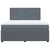 vidaXL Box spring postelja z vzmetnico temno siva 180x200 cm žamet