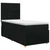 vidaXL Postelja boxspring z vzmetnico Črna 80 x 200 cm Blago