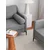 Atelier del Sofa Trosed Nordi Metal 196x82x93cm Sivi