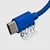 SBS Opleten kabel USB-C – USB-C 60 W, 1,5 m – modri