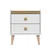 Hanah Home noćni ormarić Mitra 9120, 50 cm, beli / Artisan