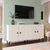 Hanah Home komoda Sherifa 180, 180 cm, bela / travertin