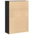 Regal za knjige crni hrasta 60x24x85 cm od konstruiranog drva