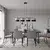 Luster na sajli KARBON 4xE27/15W/230V crna/siva