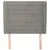 Uzglavlje s ušima svjetlosivo 93x23x118/128 cm baršunasto