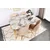 Hanah Home Set 4 trpezarijske stolice Madrid 913 V4 Zlatno-Braon