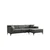 Atelier del Sofa Ugaona garnitura New Petra, D ugao, 250x69x145 cm, Zelena