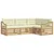 Set vanjskih sofa 4 pcs Bijela i krem 245,5 x 166,5 x 73 cm