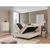 Bež boxspring postelja s prostorom za shranjevanje 160x200 cm Ornes – Ropez